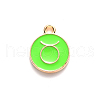 Alloy Enamel Pendants X-ENAM-S124-01B-06C-2