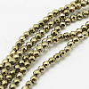 Round Non-magnetic Synthetic Hematite Beads Strands X-G-D617-2mm-27-1