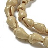 Spray Painted Natural Spiral Shell Beads Strands X1-BSHE-G039-08D-2