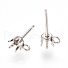 Non-Tarnish 304 Stainless Steel Post Stud Earring Settings STAS-L238-026E-P-2