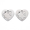 Non-Tarnish 304 Stainless Steel Pendants STAS-N095-034-1