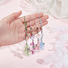 Lily of the Valley Acrylic & Glass Mobile Straps HJEW-DR00048-3