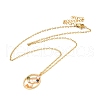 Colorful Cubic Zirconia Constellation Pendant Necklace NJEW-H166-01H-1