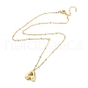 Initial Letter Brass Pendant Necklaces NJEW-A015-21G-3