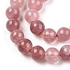 Natural Quartz Beads Strands X-G-R479-6mm-14-3