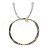 Handmade Dual-color Seed Beads Braided Bead Bracelets for Women UO2379-1-1