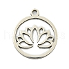 Non-Tarnish 201 Stainless Steel Pendants STAS-M015-08P-1