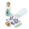 Wishing Bottle Glass Bottle Pendants PALLOY-JF02127-4