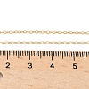 Brass Cable Chain Necklaces for Women Men NJEW-Z068-01G-5