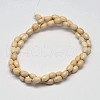 Oval Natural Magnesite Beads Strands G-M138-40-2