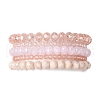 30Pcs 30 Styles Faceted Round Glass Beaded Stretch Bracelet Sets BJEW-JB10423-3