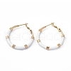 Vacuum Plating 201 Stainless Steel Hoop Earrings for Women EJEW-B016-33A-1