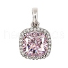 925 Sterling Silver Pave Cubic Zirconia Pendants STER-C015-01A-02-1
