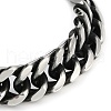 304 Stainless Steel Cuban Link Chain Bracelets for Men BJEW-B102-10AS-3