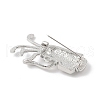 Golf Club Alloy Cubic Zirconia Brooches JEWB-M050-01P-03-2