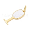 Brass Enamel Pendants KK-U062-02B-01-2