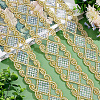 Rhombus Pattern Polyester Ribbon OCOR-WH0079-17B-5
