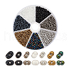   about 1770pcs 7 Colors Opaque Glass Seed Beads SEED-PH0002-23-7