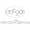Handmade 304 Stainless Steel Rolo Chains CHS-CJ0001-05-2