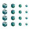 Electroplate Glass Beads Strands EGLA-TA0001-03B-2