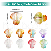   80Pcs 8 Colors Transparent Glass Beads GLAA-PH0002-32-5