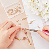 SUPERFINDINGS 24Pcs 3 Styles Brass Pave Clear Cubic Zirconia Connector Charms KK-FH0006-33-4