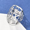 Non-Tarnish 304 Stainless Steel Adjustable Rings RJEW-P080-01P-3