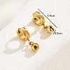 Elegant and Versatile Stainless Steel Hoop Earrings WR7294-5