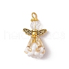 Faceted Glass Pendants PALLOY-MZ00586-06-1