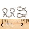Non-Tarnish 304 Stainless Steel S-Hook Clasps STAS-Z048-06P-3