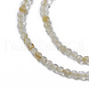 Natural Gold Rutilated Quartz Beads Strands G-F596-25B-3mm-3