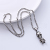 Vintage Punk Style Cartoon Demon Pendant Necklaces for Hip-hop Couples MT6736-4