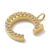 Ion Plating(IP) 304 Stainless Steel Micro Pave Cubic Zirconia Pendants STAS-Z107-03G-03-2