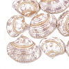 Electroplate Sea Shell Pendants X-SSHEL-S262-28-1