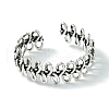 Infinity Alloy Open Cuff Rings RJEW-K275-02AS-2