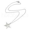 Non-Tarnish 304 Stainless Steel Pendant Necklace for Women NJEW-JN04387-01-4