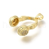Rack Plating Brass with Cubic Zirconia Pendants KK-Z086-51G-01-2