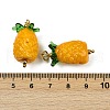 304 Stainless Steel with Handmade Lampwork Pendants STAS-Q352-02G-C-3