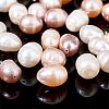  3 Strands 3 Colors Natural Cultured Freshwater Pearl Beads Strands PEAR-NB0001-35-4