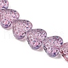 Transparent Glass Beads Strands GLAA-H038-01D-4