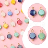 100Pcs Electroplate Glass Charms PALLOY-FZ00017-4