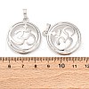 Brass Pendant Cabochon Settings KK-U074-24P-3