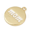 Brass Enamel Charms KK-R224-07G-3