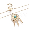 304 Stainless Steel Pendant Necklaces NJEW-M184-05G-1