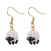 304 Stainless Steel Dangle Earrings EJEW-MZ00374-2