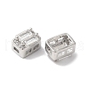Brass Micro Pave Clear Cubic Zirconia Beads KK-G503-20P-2