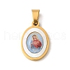 Ion Plating(IP) 304 Stainless Steel Pendants STAS-C103-03G-06-1