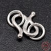 Sterling Silver S-Hook Clasps STER-F014-01D-3