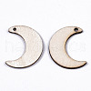 Unfinished Natural Poplar Wood Pendants WOOD-S045-106-2