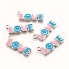 Alloy Enamel Pendants ENAM-P070-2-1